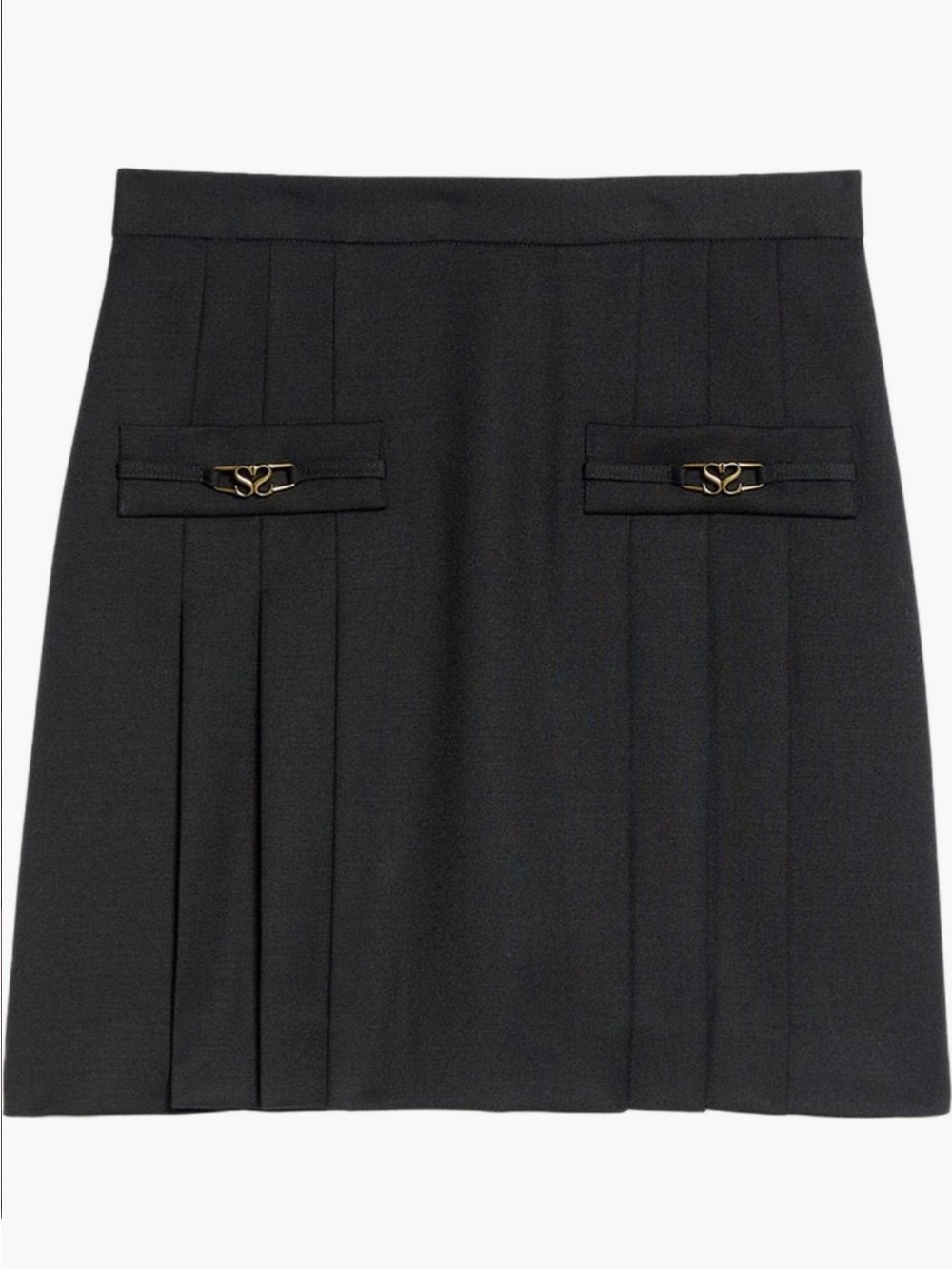 Sandro short pleated skirt